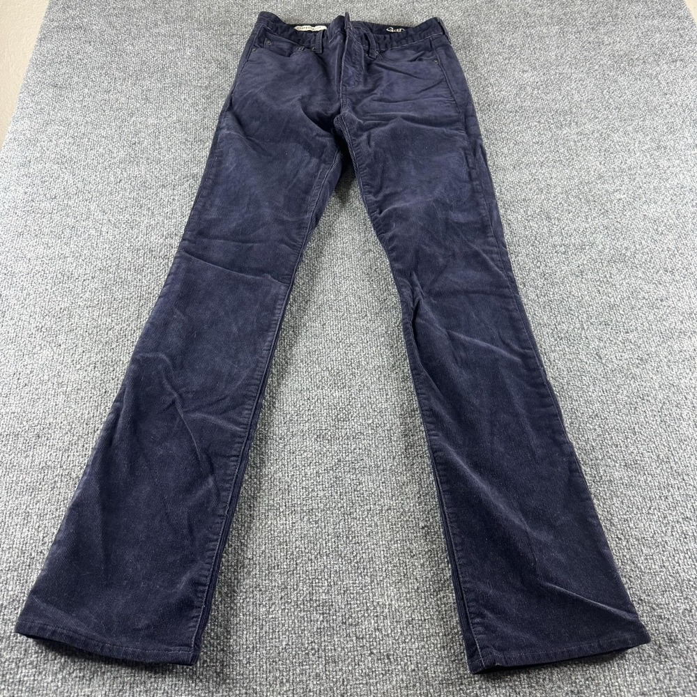 Gap Pants Womens 26R Blue Perfect Boot Corduroy Stretch Khakis Bootcut 1969
